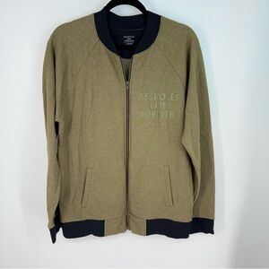 Assholes Live Forever Streetwear Men's Olive Zip Up Jacket